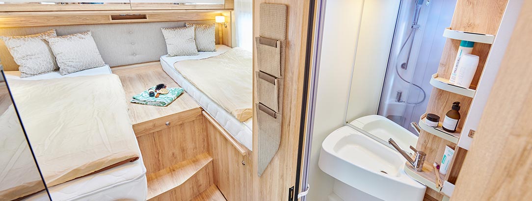 Integra Line 660 EB: great sleeping comfort in a compact length