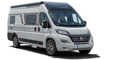 Seitliche Ansicht des Eura Mobil Vans.